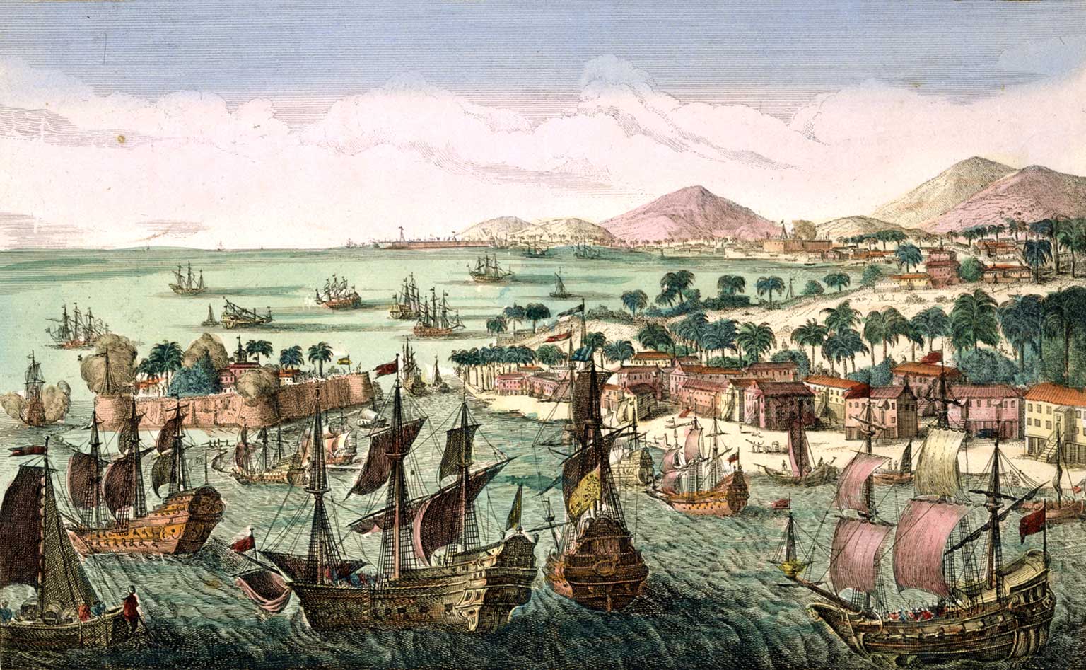 De Britse vloot verovert het eiland St. Eustatius in 1781