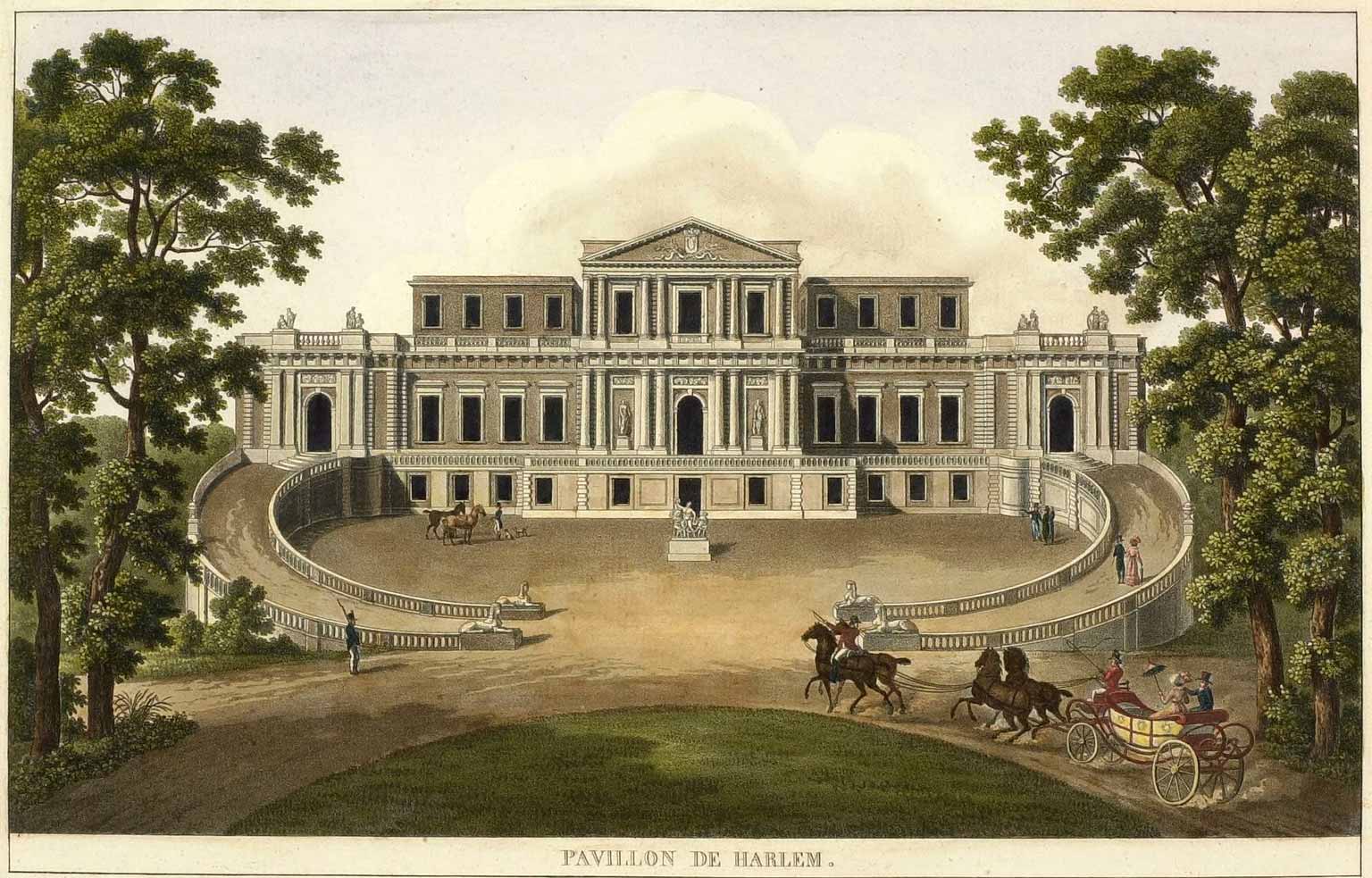 Paviljoen Welgelegen, Haarlem, rond 1810