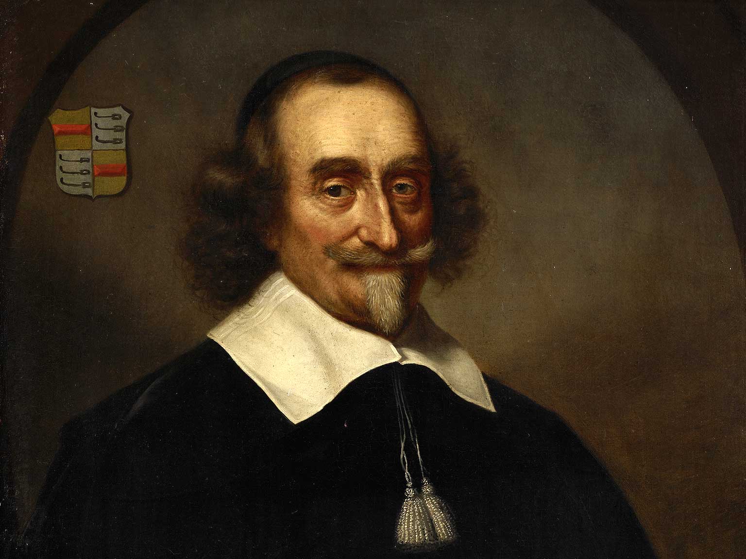 Detail of a portrait of Jan Gerritsz Bicker from 1663, attributed to Wallerant Vaillant