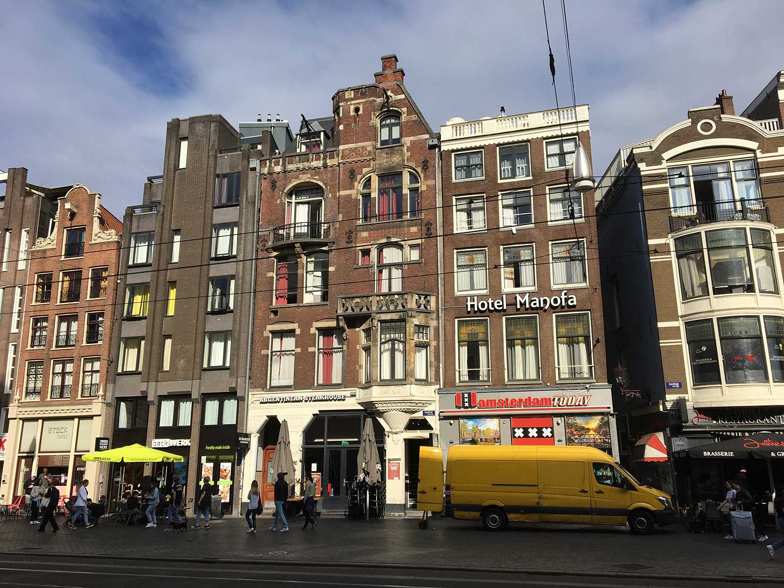 Art Nouveau style building from 1899 at Damrak 47-48, Amsterdam