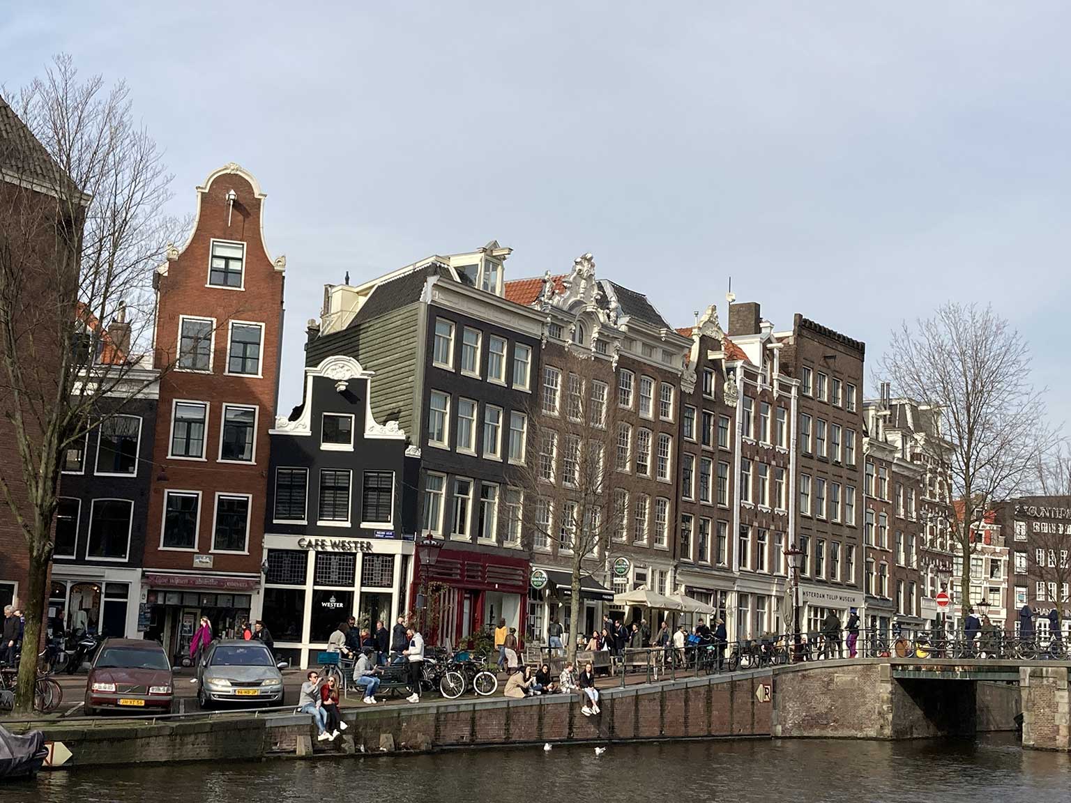 Prinsengracht, Amsterdam, bij de Bloemgracht, kijkend naar de Jordaan