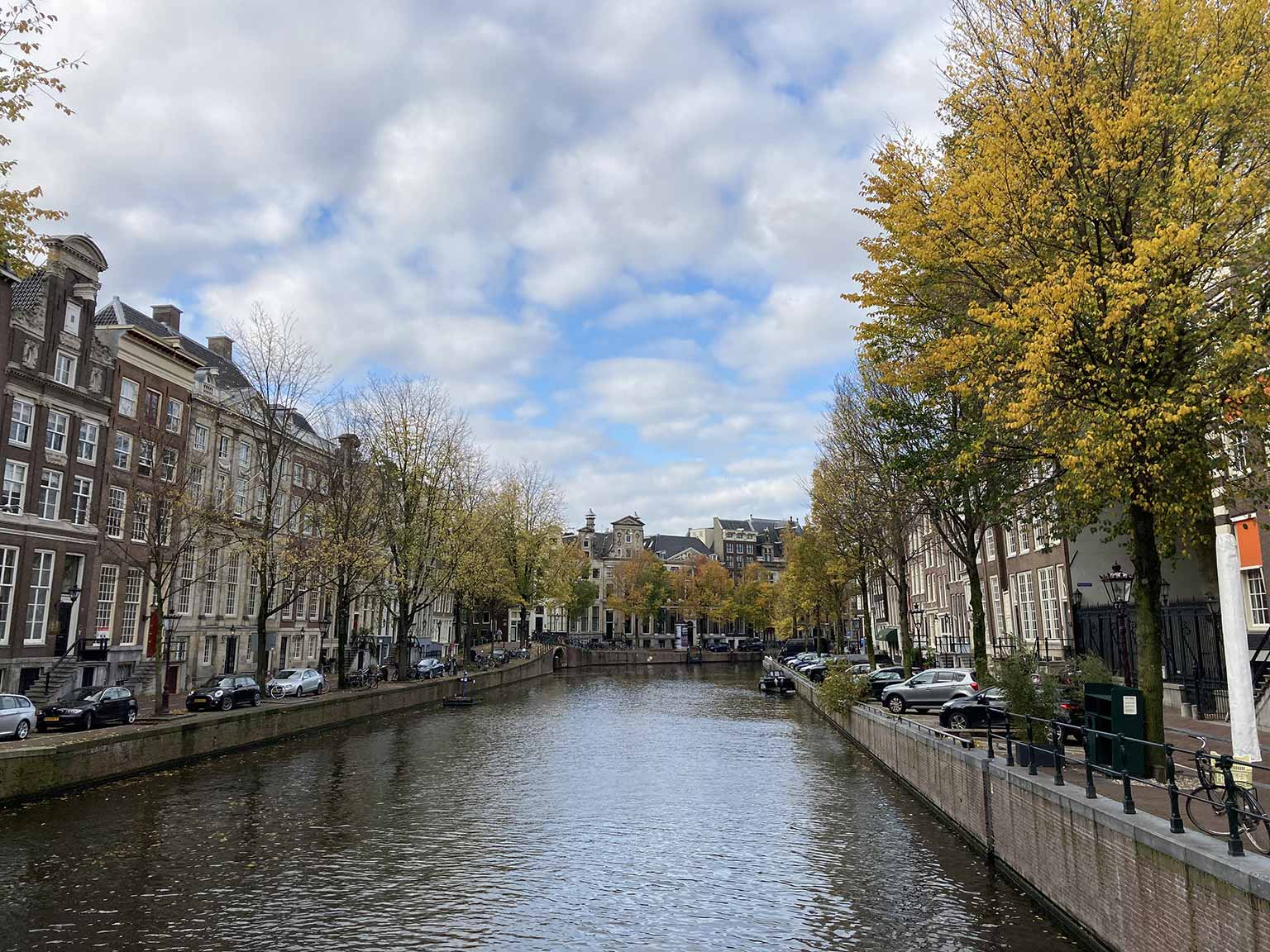 Herengracht, Amsterdam, vanaf de Koningssluis in de richting van de Leidsegracht