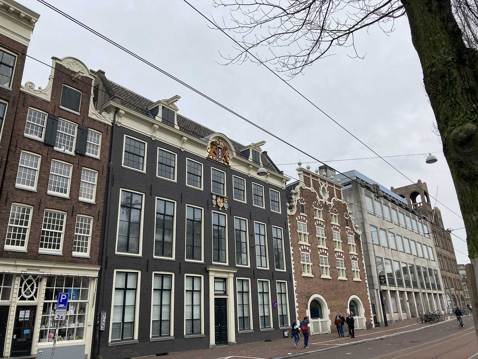 Amsterdam, Singel 421-425 in January 2021