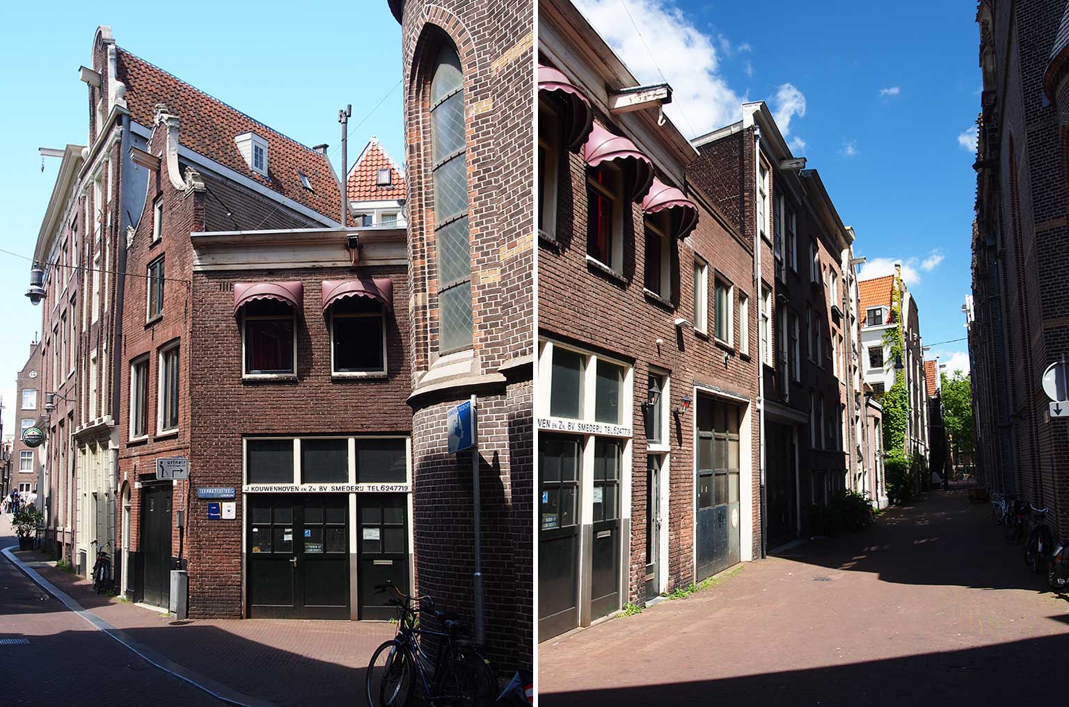 Korte Korsjespoortsteeg en Teerketelsteeg in Amsterdam