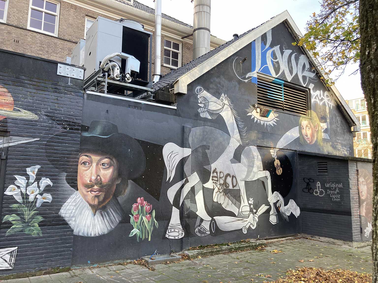 Huygenika muurschildering, Amsterdam Oud-West, foto 1
