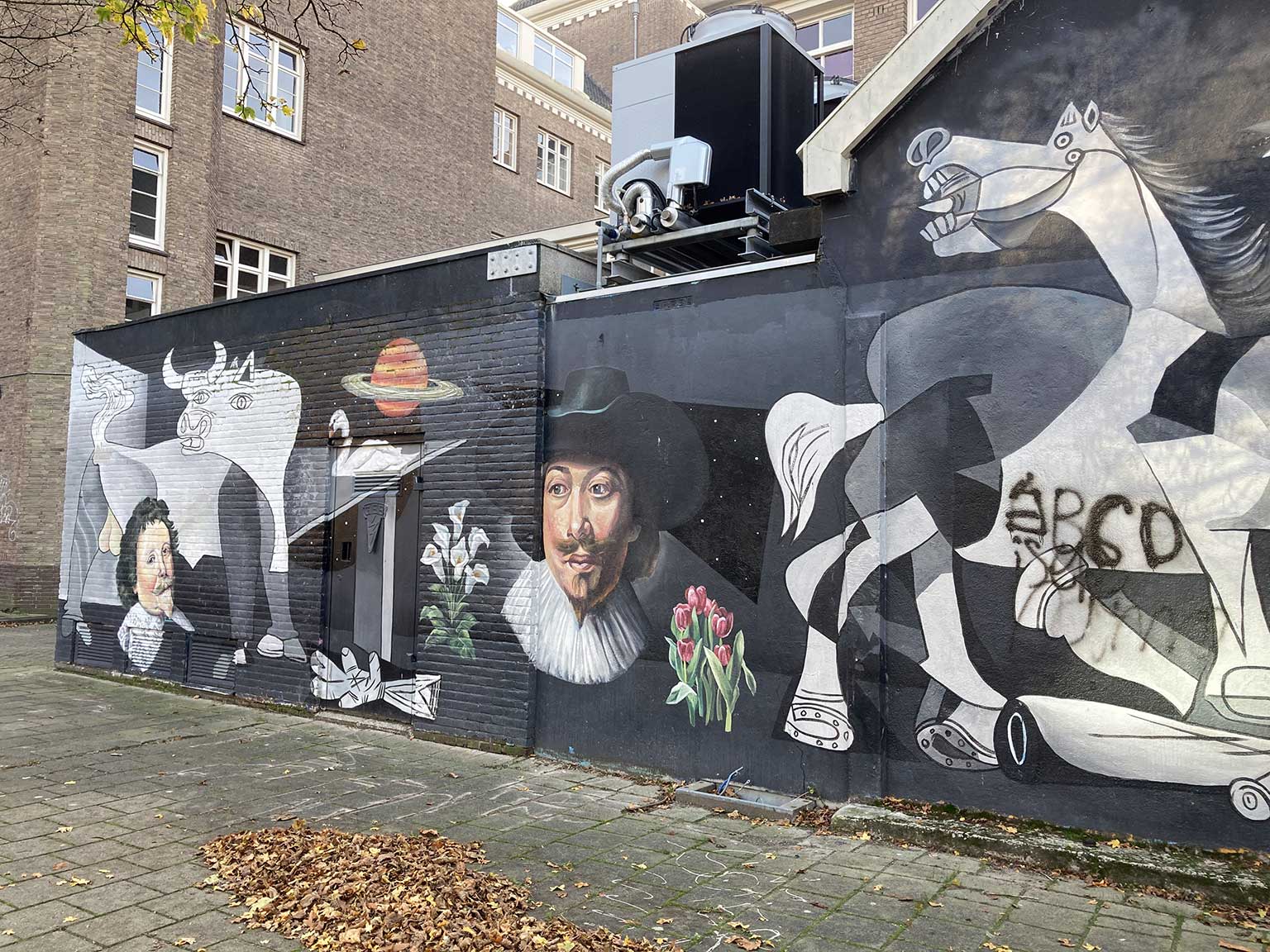 Huygenika muurschildering, Amsterdam Oud-West, foto 2