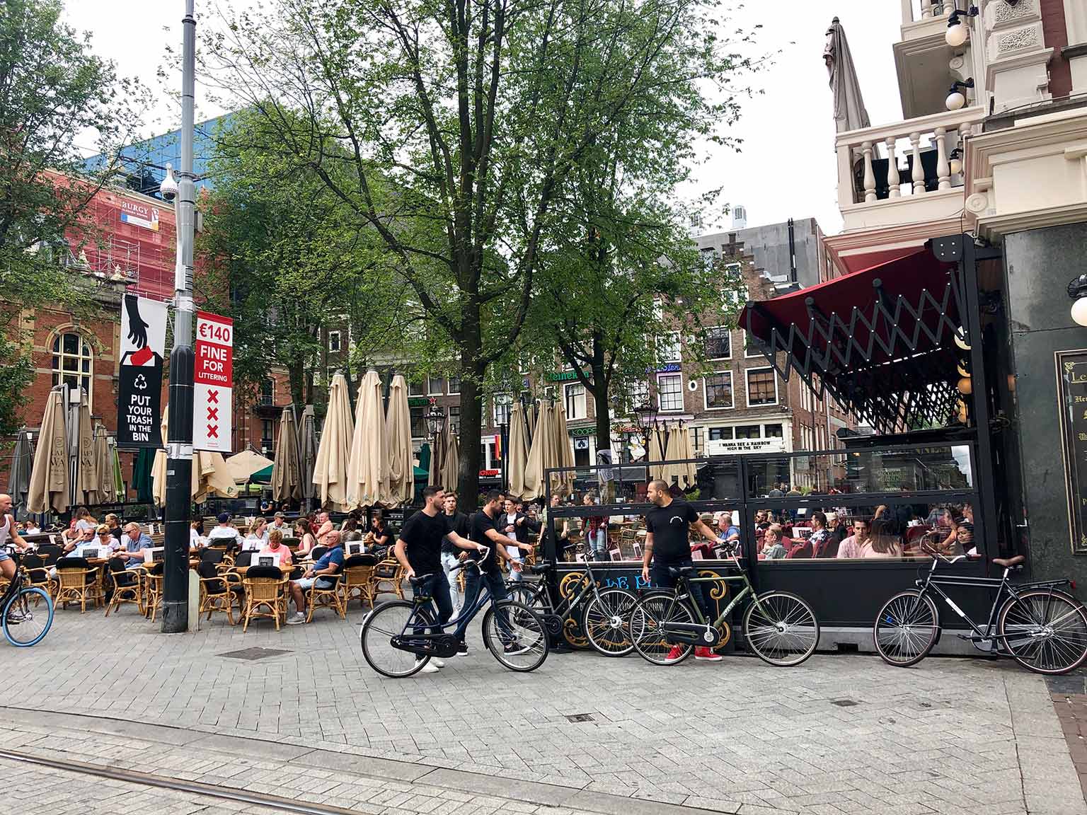 Leidseplein in livelier days, pre-COVID (2019)