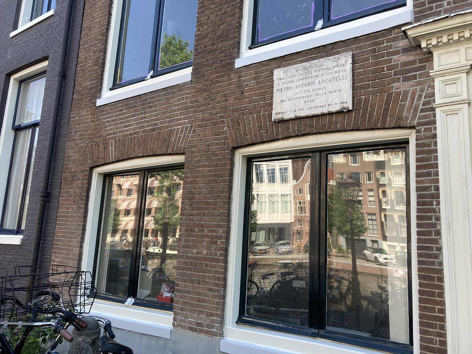 Detail of Locatelli's house on Prinsengracht 506, Amsterdam