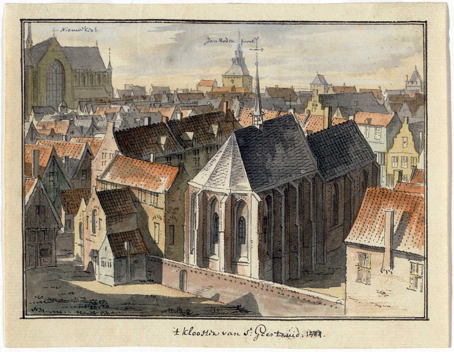 St. Geertruiden­klooster Amsterdam in 1544