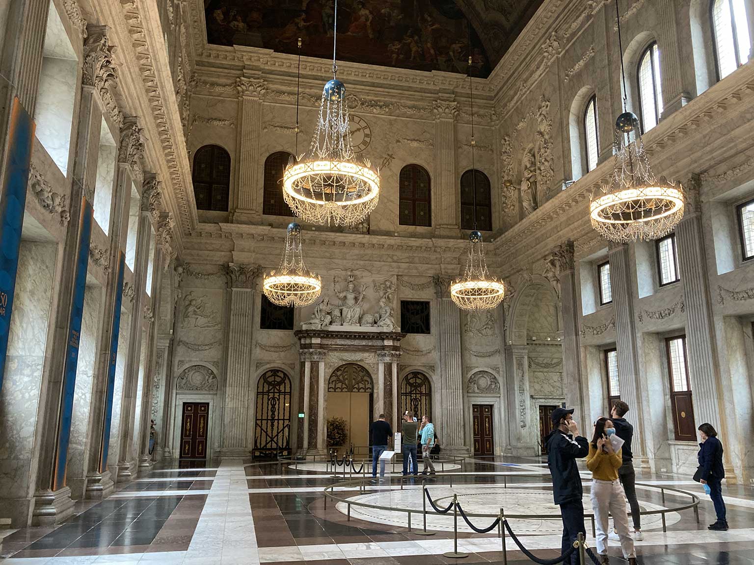 Burgerzaal (Citizens’ Hall) inside the Royal Palace, Amsterdam