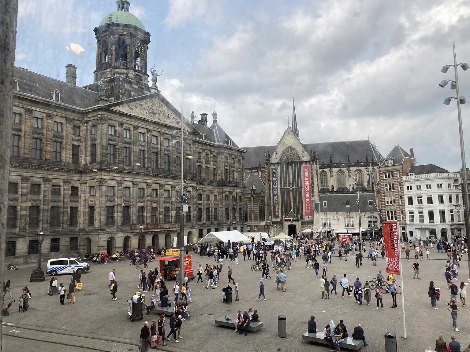 View of Dam square, Amsterdam