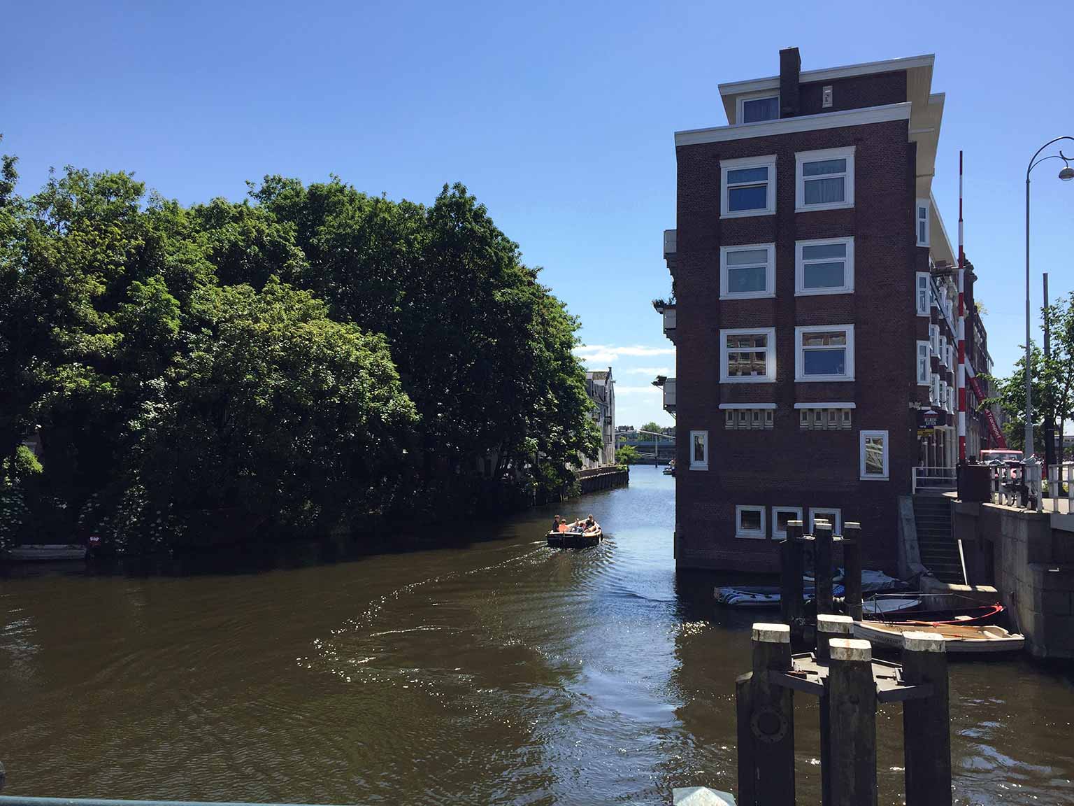Smallepadsgracht, Amsterdam, kijkend naar het zuiden vanaf de Zoutkeetsbrug