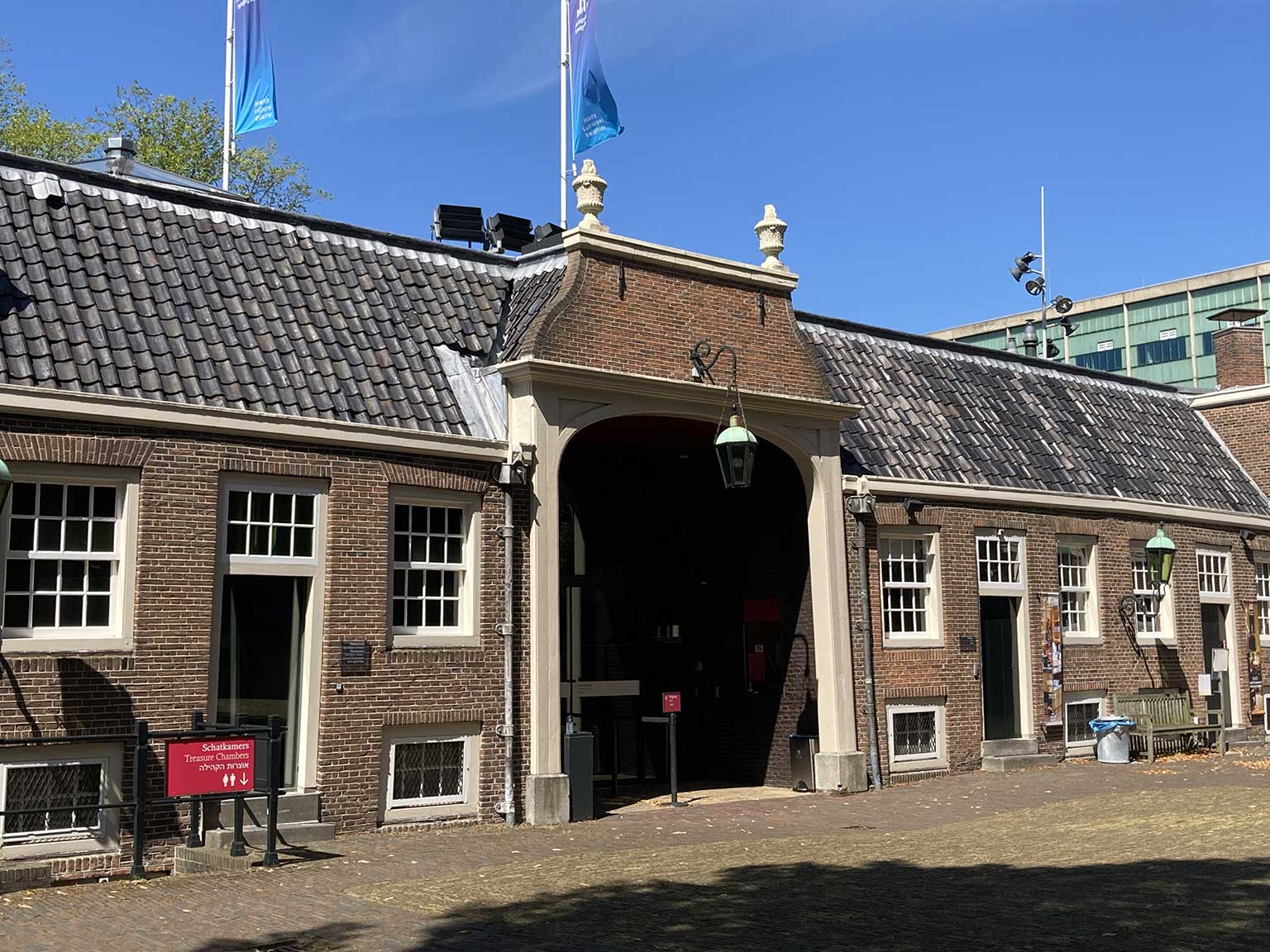 Inner courtyard of the Portguese Synagogue, Amsterdam