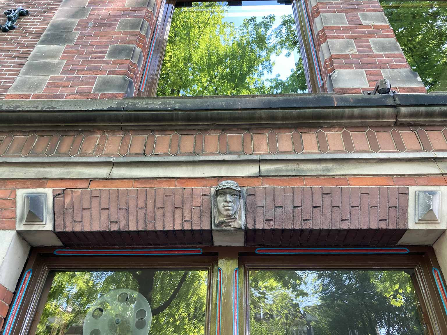 Ornament above the doorway of Reguliersgracht 63, Amsterdam