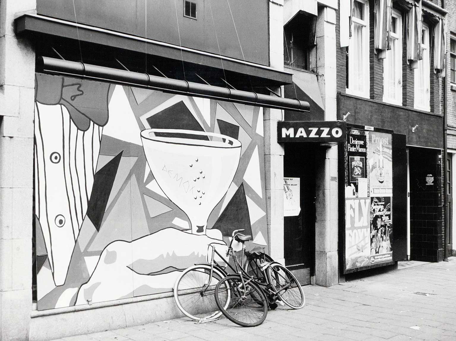 De vroegere disco Mazzo op de Rozengracht 114, Amsterdam, in 1981