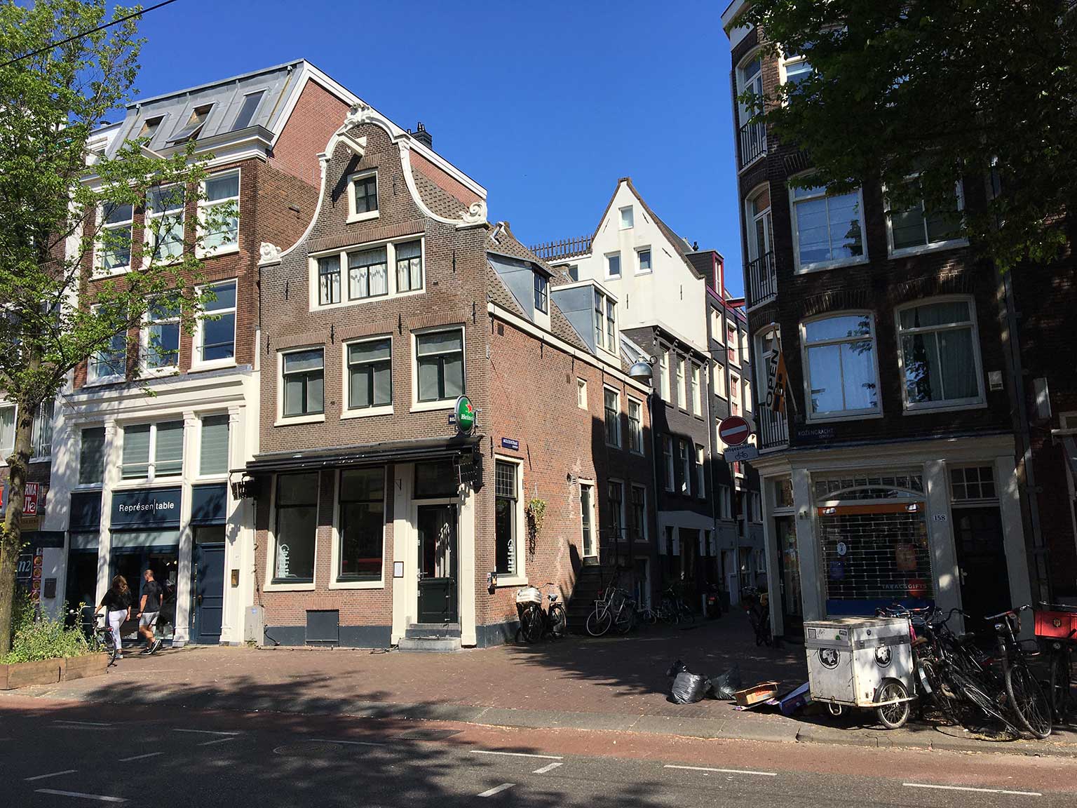 Rozengracht 160, Amsterdam, former Café Struik, corner Akoleienstraat