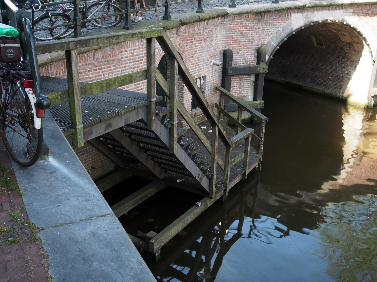 Access to the former prison below the Torensluis, Amsterdam