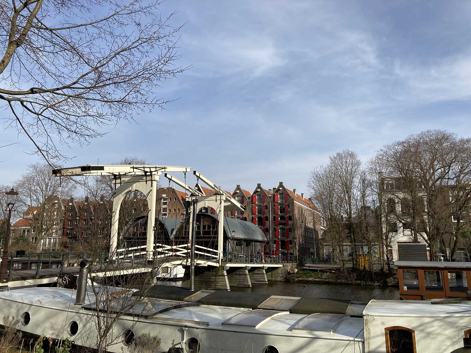 Sloterdijkerbrug, Amsterdam, seen from Nieuwe Teertuinen