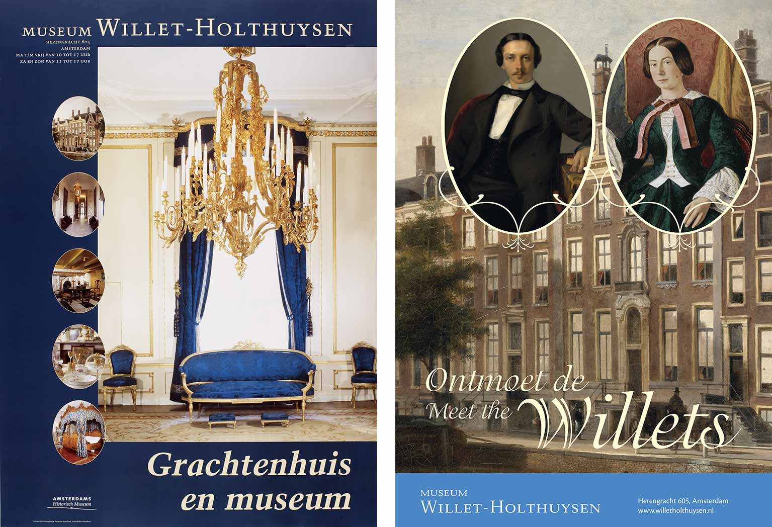 Posters of the Willet-Holthuysen Museum, Heren­gracht 605, Amsterdam