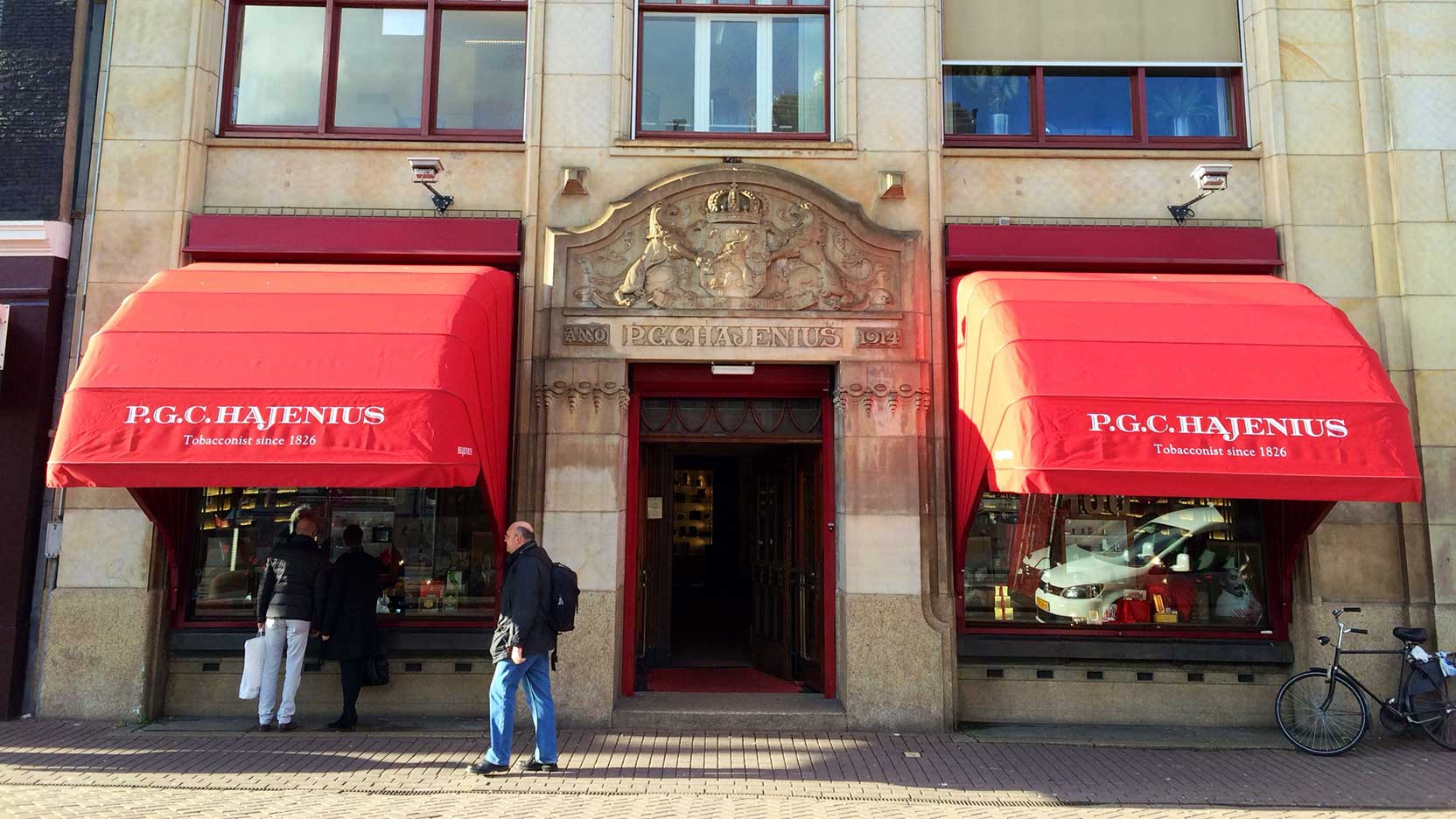Hajenius Cigar Store, Amsterdam, front view