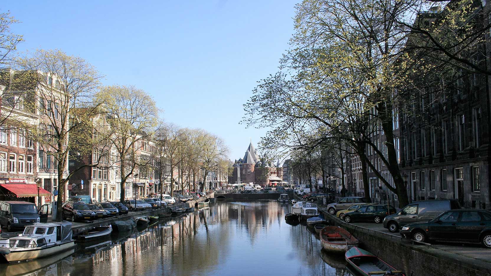 Kloveniersburgwal towards Nieuwmarkt, Amsterdam