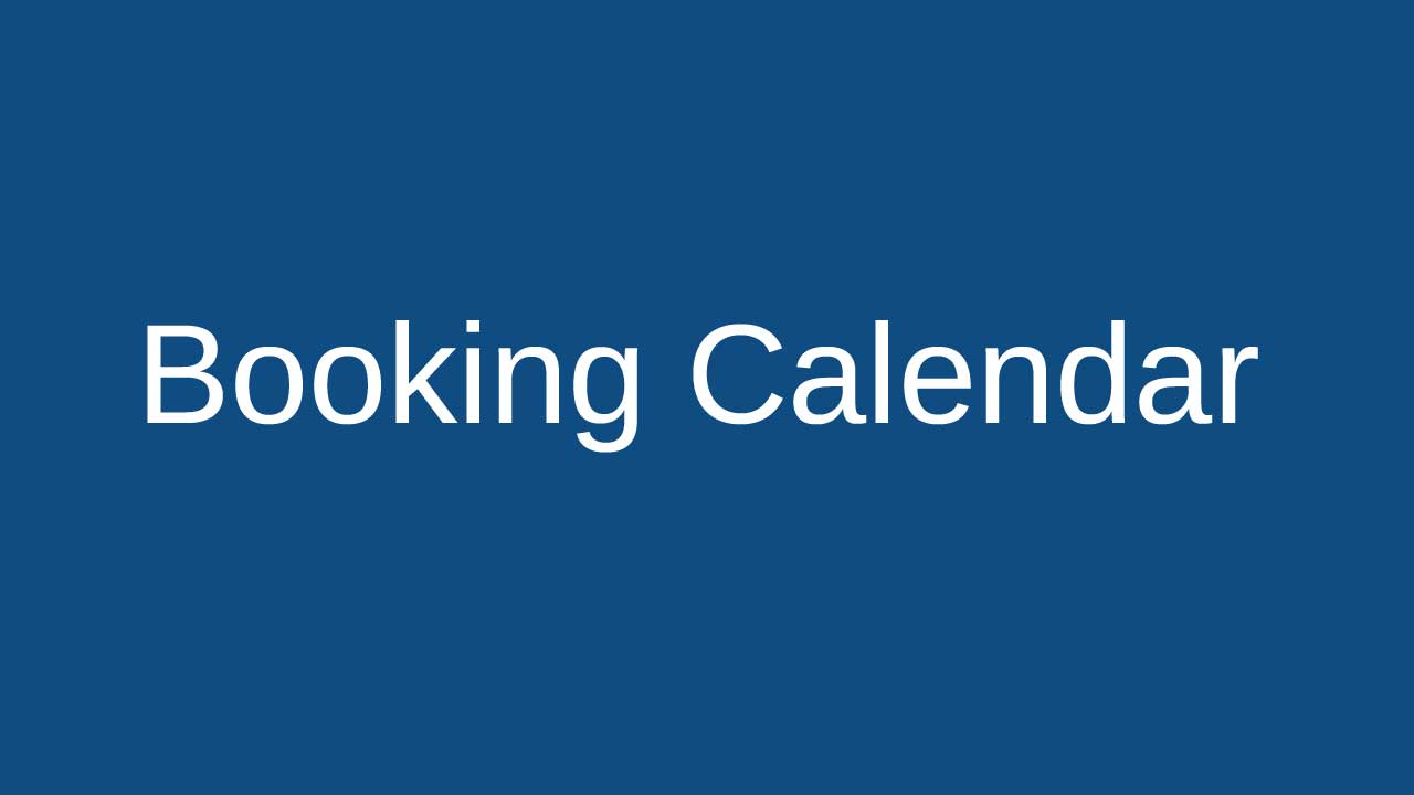 Info - Booking Calendar