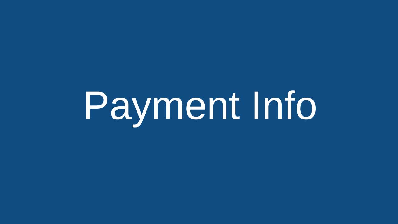 Info - Payment Info
